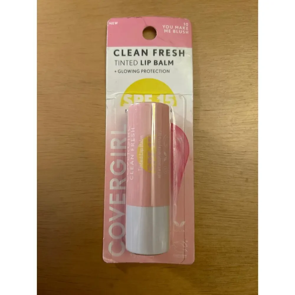 New Covergirl Clean Fresh Tinted Lip Balm SPF 15 You Make Me Blush ☺️